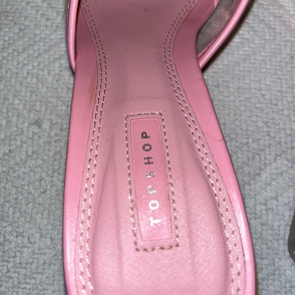 EUC, TopShop Pink & Clear Sandals, Size 38 - Picture 6 of 15